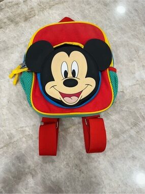 Disney Toddler Mickey Mouse Red Yellow Blue Backpack